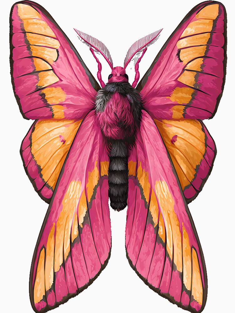 Gothic Rosy Maple Moth by IllumeInk