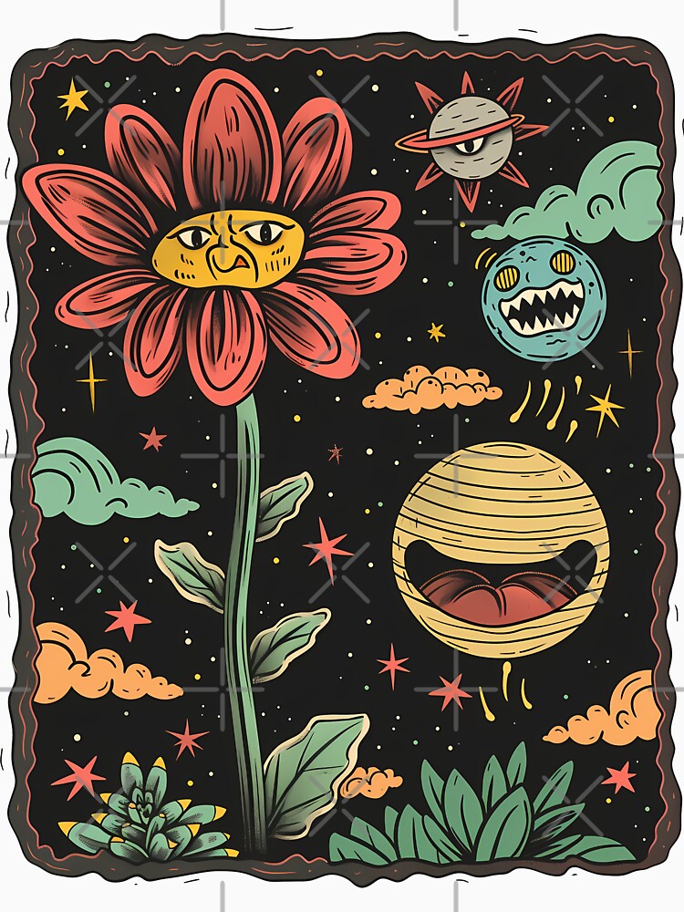 Angry Flower and Happy Planet by NBazilenco