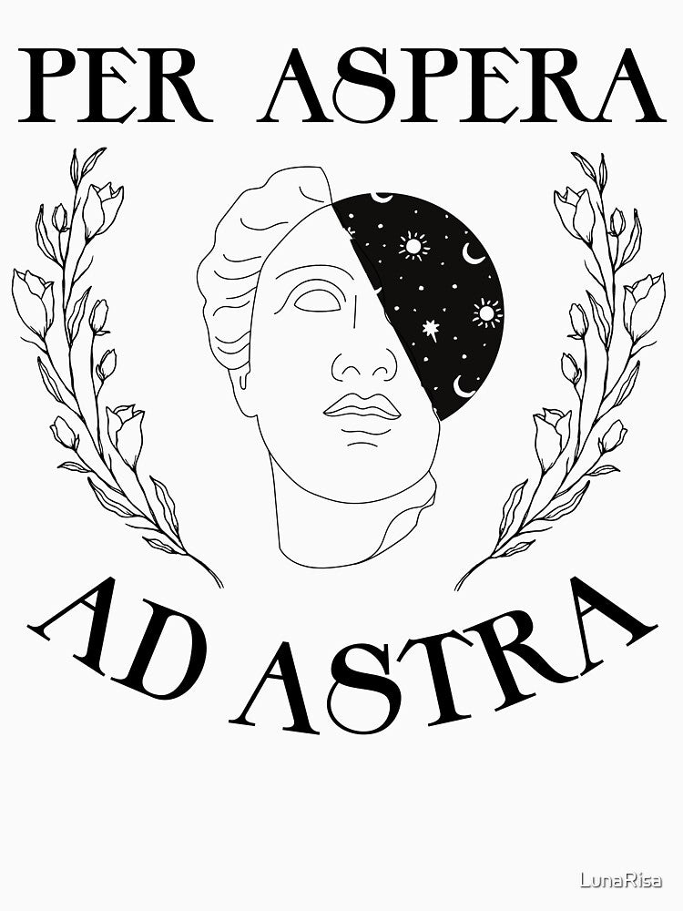Dark Academia Aesthetic Per Aspera Ad Astra by LunaRisa