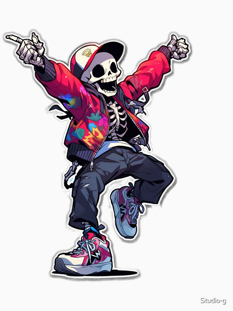 Urban Bones Dancing Skeleton Boog Nights by Studio-g