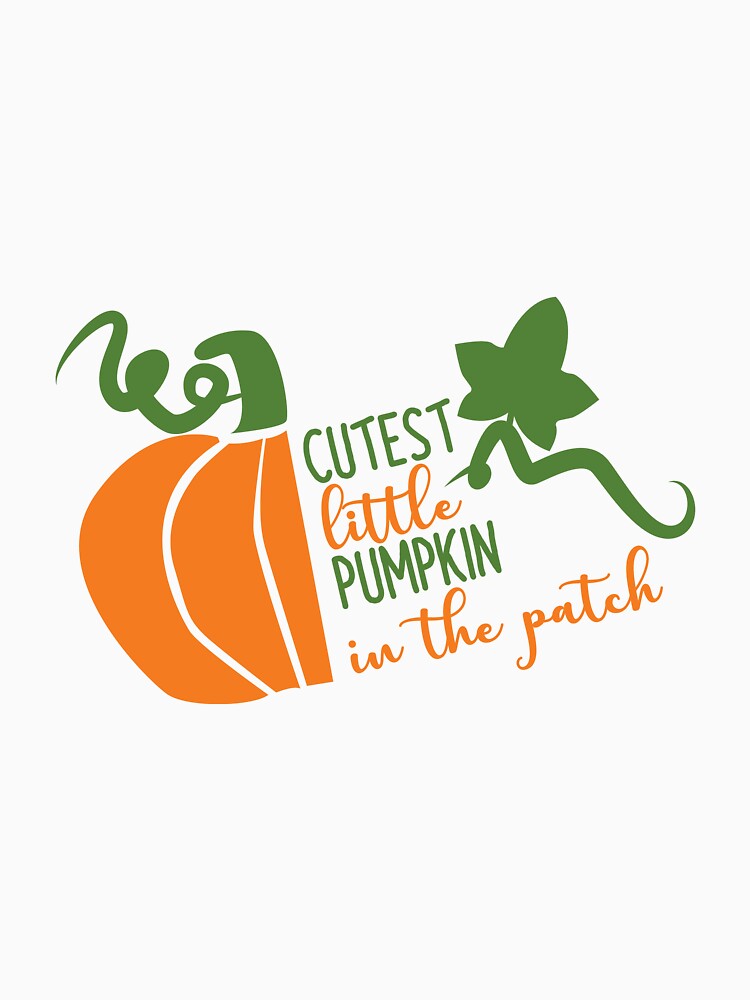 Cutest Little Pumpkin In The Patch Halloween Design by mintandbeer