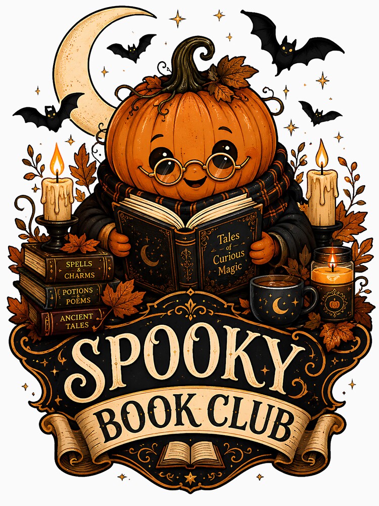 Gothic Pumpkin Book Club by Tharaazu