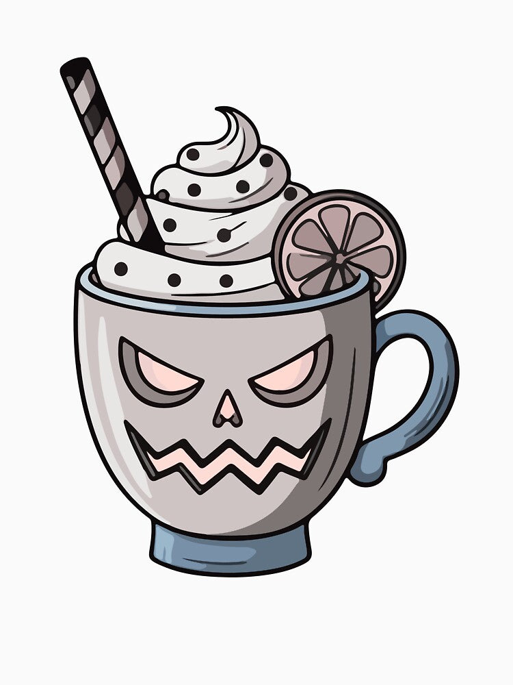 Spooky Coffee Mug with Whipped Cream by Horrify