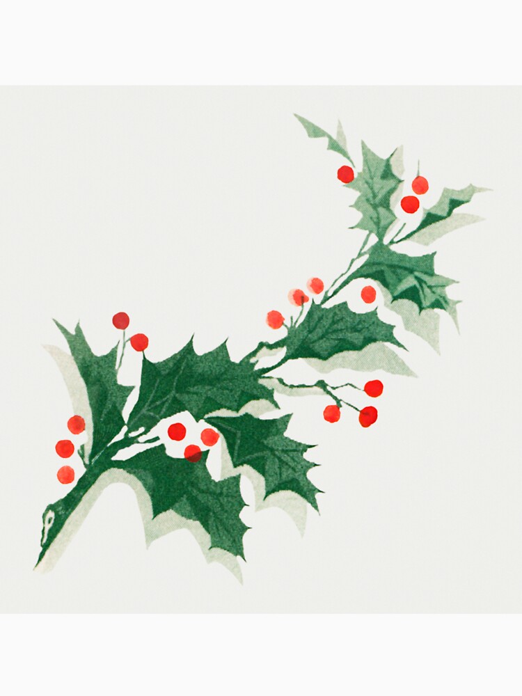 Holly ornament from Christmas dinner held by Logan house at Altoona, PA from (1898) by Designedbysm