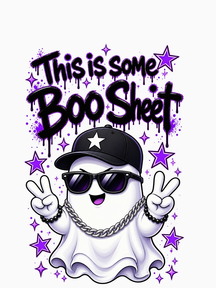 Funny Ghost Boo Sheet Spooky Character by Phantom Hollow