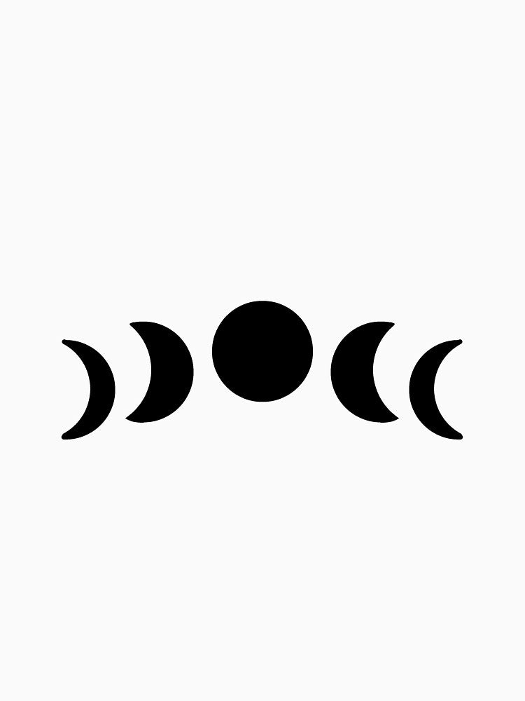 Black phases of the moon by AmyJStickers