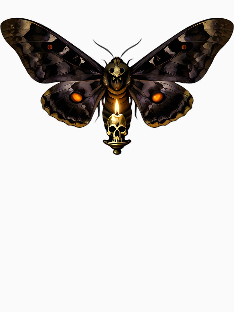 Gothic Deaths-Head Hawkmoth Candle Shrine by IllumeInk