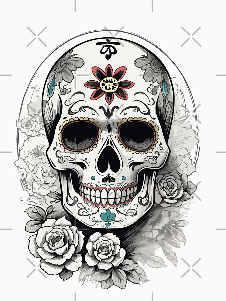 Iconic sugar skull Mexican holiday by LuminOrb