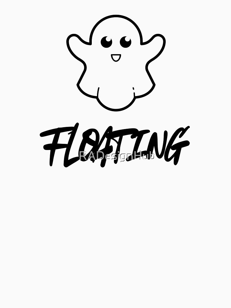 Cute Floating Ghost by RADesignHub
