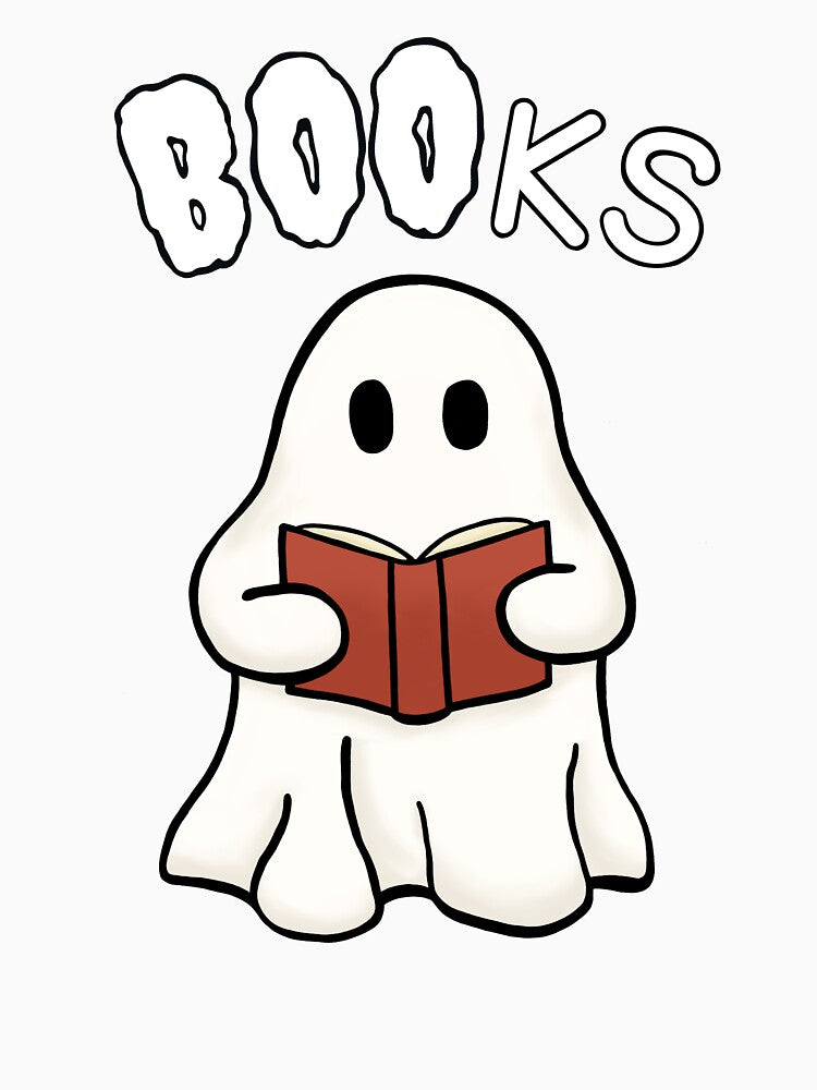 "BOO"ks Ghost Reading Book by LitnLore