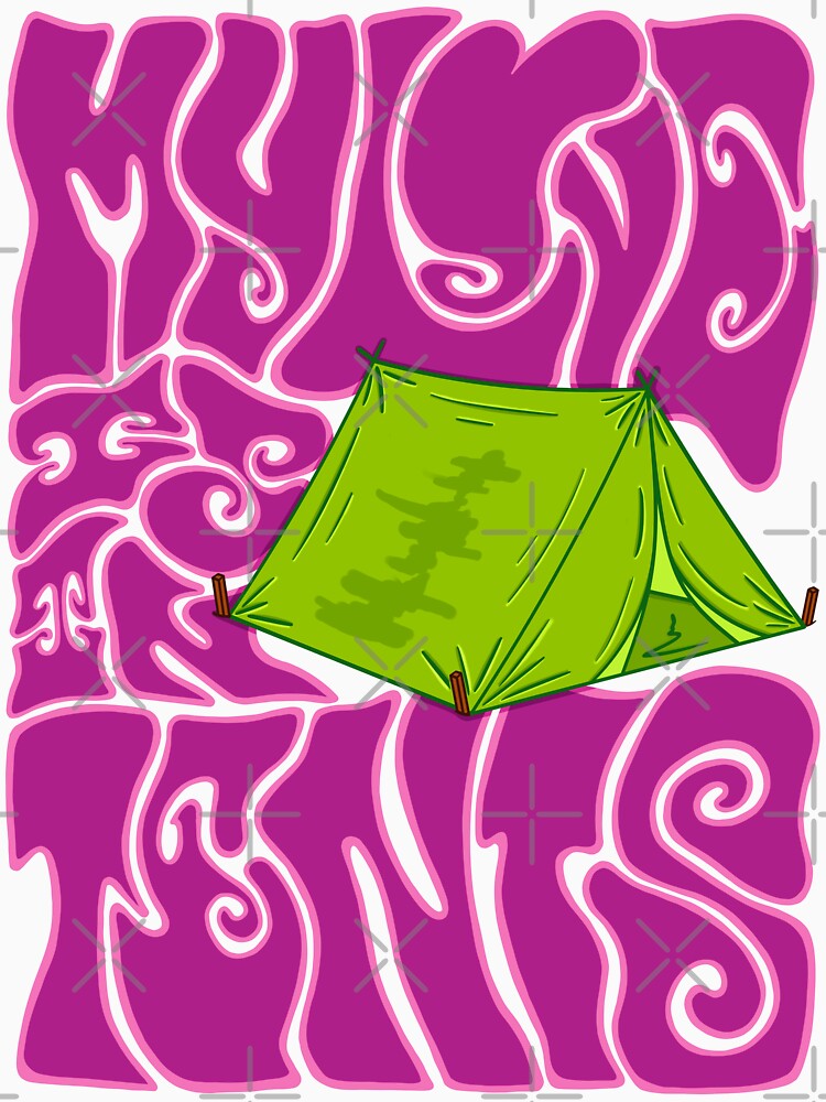 My Love Is In Tents - Purple & Green by cursedN4gotten