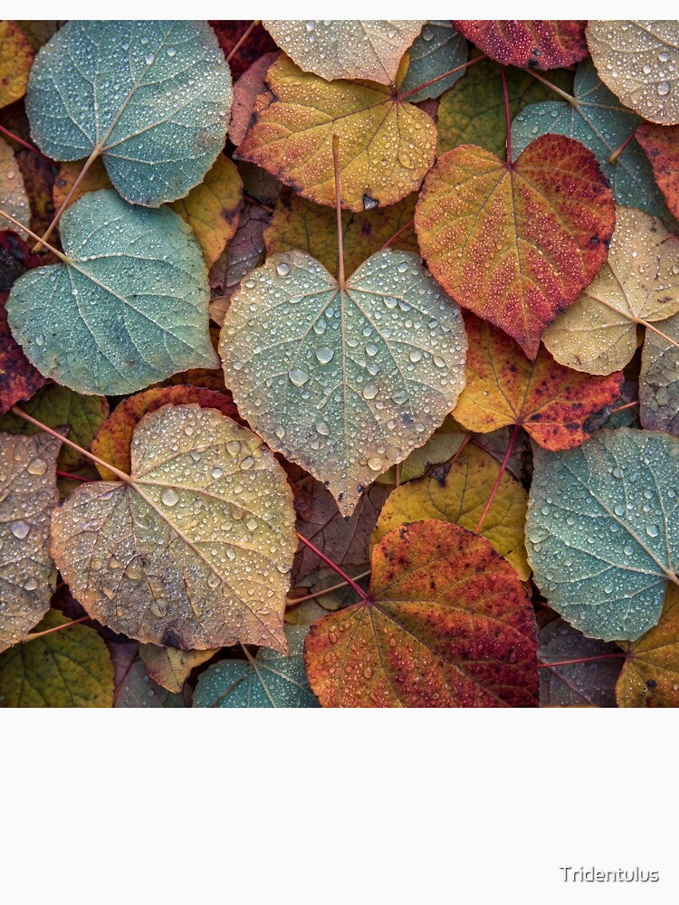 Colorful Fallen Katsura Leaves by Tridentulus