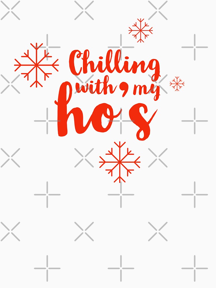 Chilling with my HO's- Christmas funny - presents - santa USA -stars -snowing by Tropical Blood