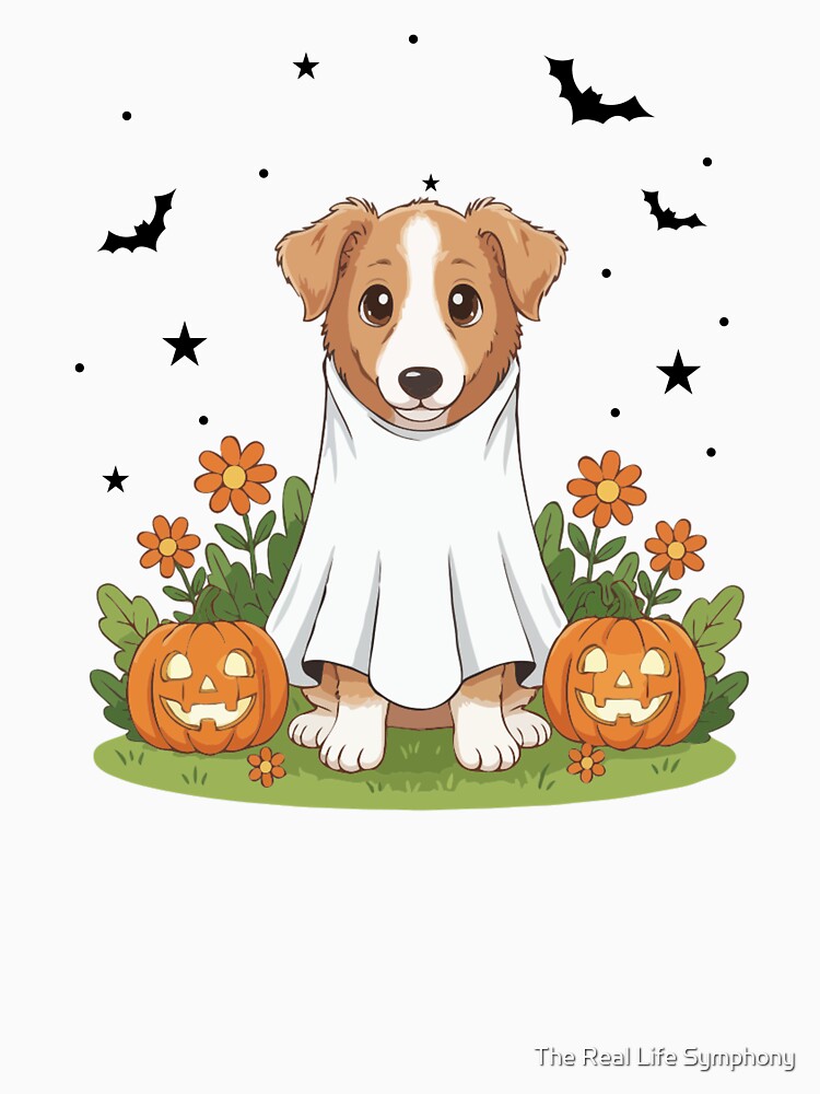 Borzoi Puppy Ghost – Cute Halloween Dog Costume by The Real Life Symphony