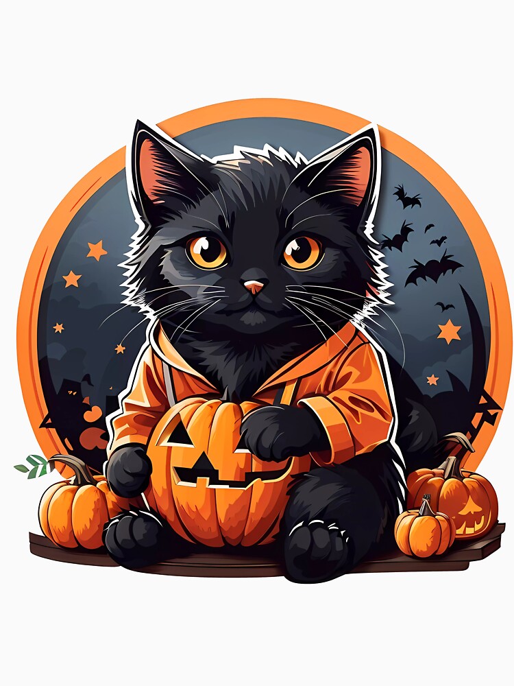 Halloween Black Cat by Win Hardy