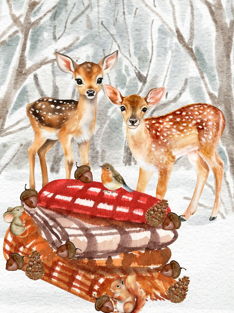 Fawn winter by ciarameadows