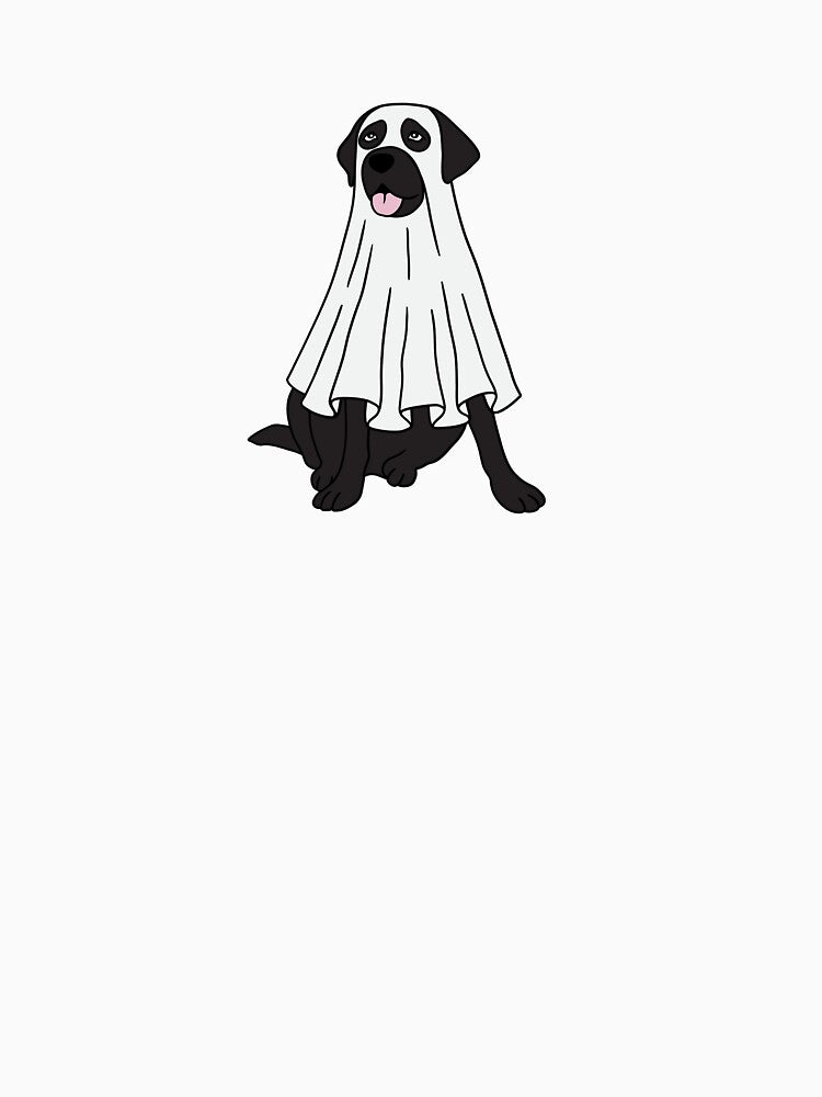 Ghost Lab Halloween – Spooky Cute Pup in Ghost Costume by AandBCollective