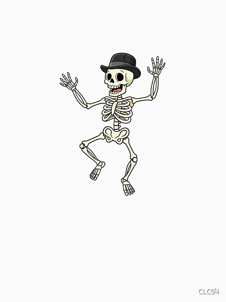Dancing Skeleton Hat — Cartoon Halloween Funny Skeleton Gift by CLC54