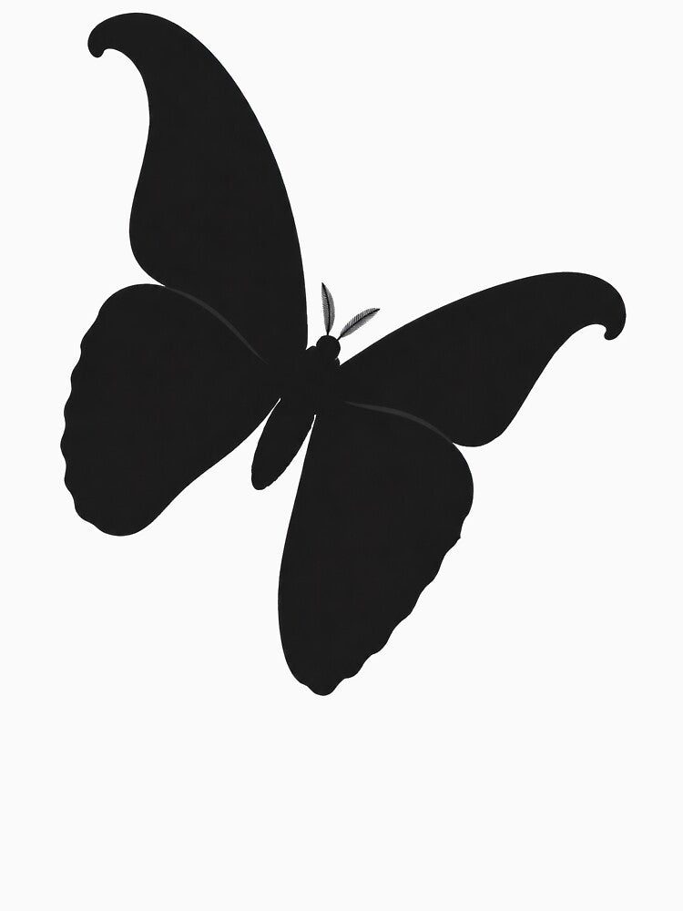Minimalist Dark Moth Silhouette by Ombrya