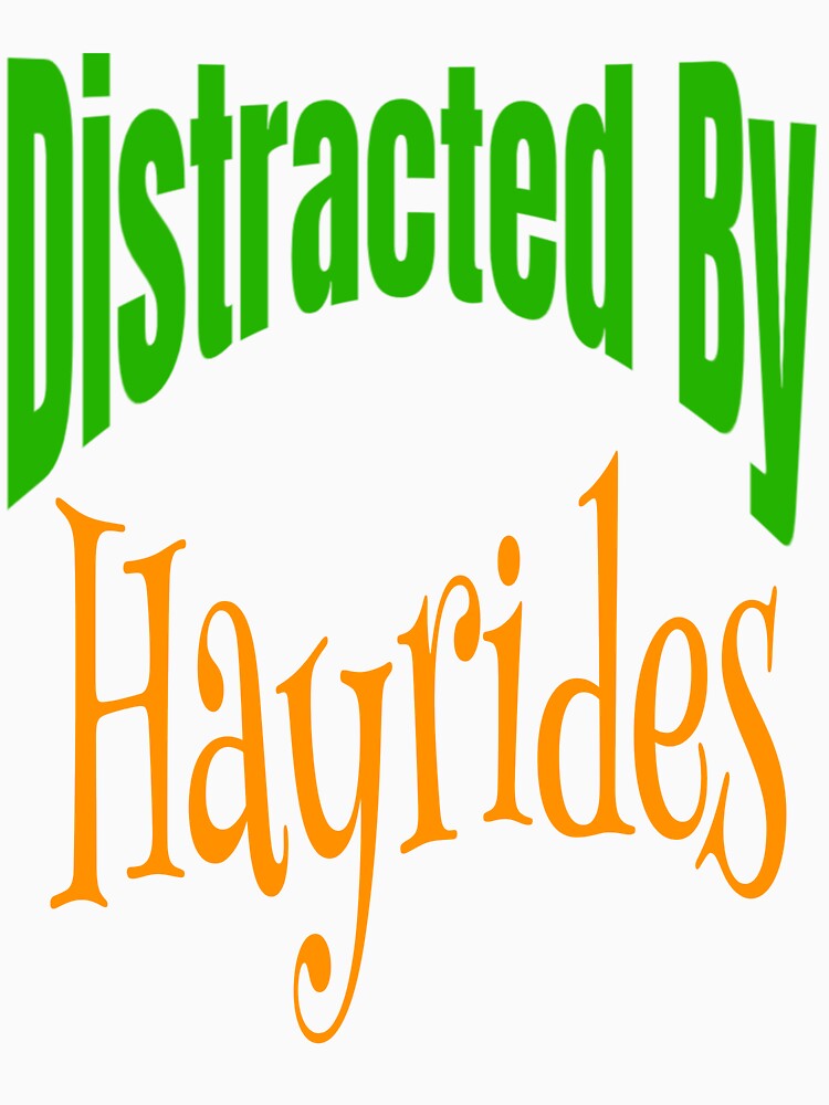 Funny Halloween Distracted By Hayrides Matching Family Group Hayride by Amazingtaste