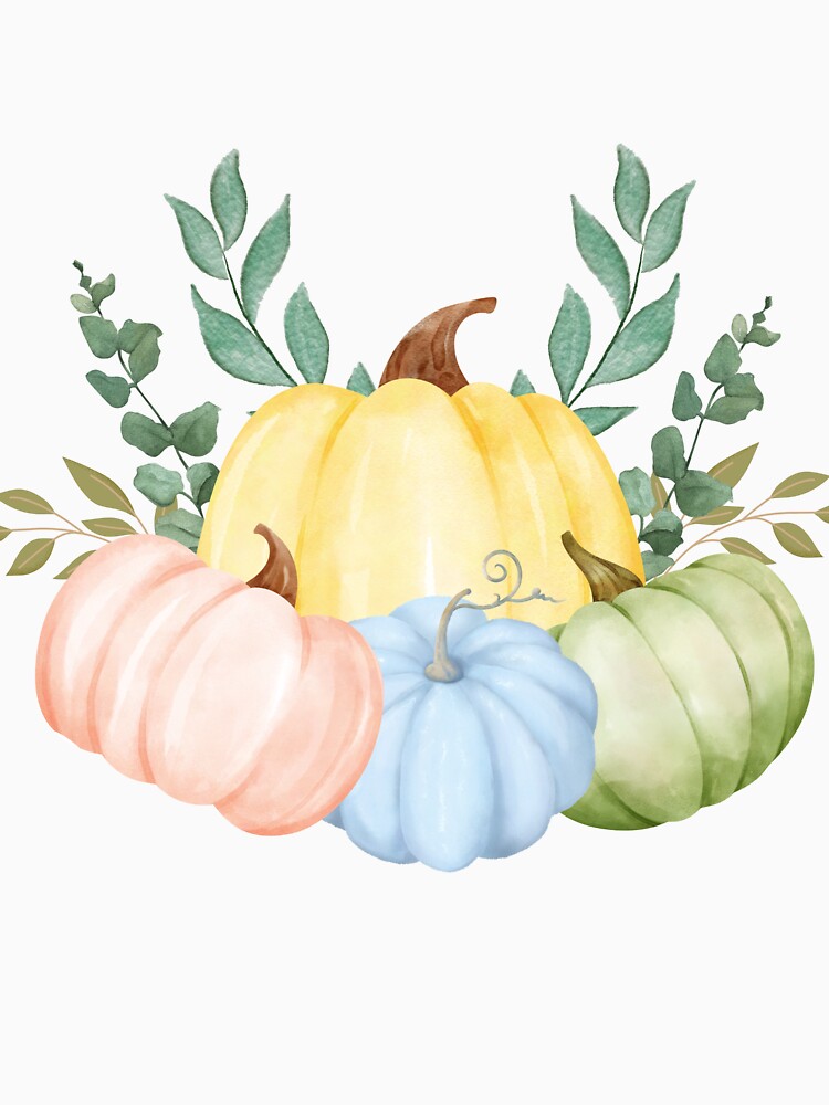 Watercolor fall farmhouse pumpkin by Shahd  Design