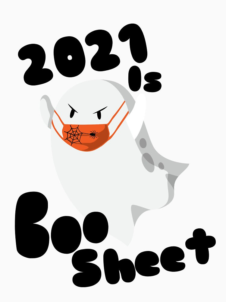 2021 is boo sheet halloween by Easy-Logo