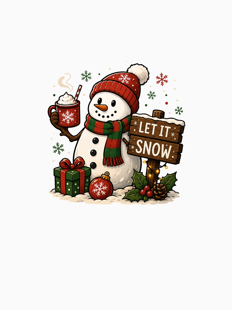 Christmas Snowman by DailyQuestPrint