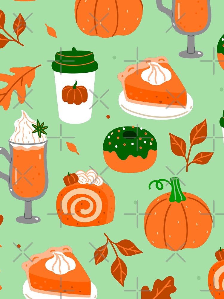 pumpkin spice coffee pastel green by Gossip Rag