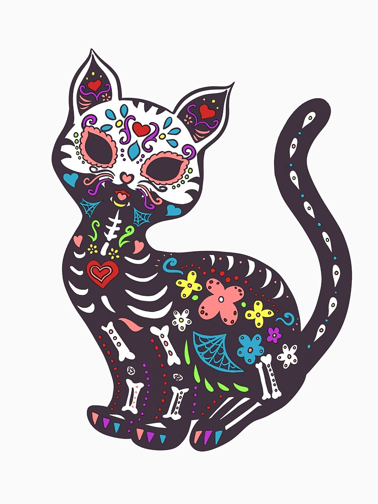 Black Cat Day Of The Dead Día de Muertos by Budoren