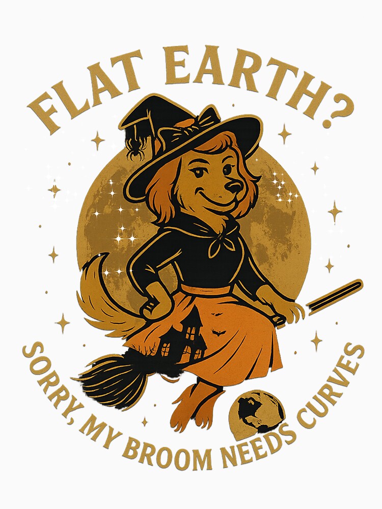 Flat Earth? Sorry, My Broom Needs Curves by Mars.Pen.Studio