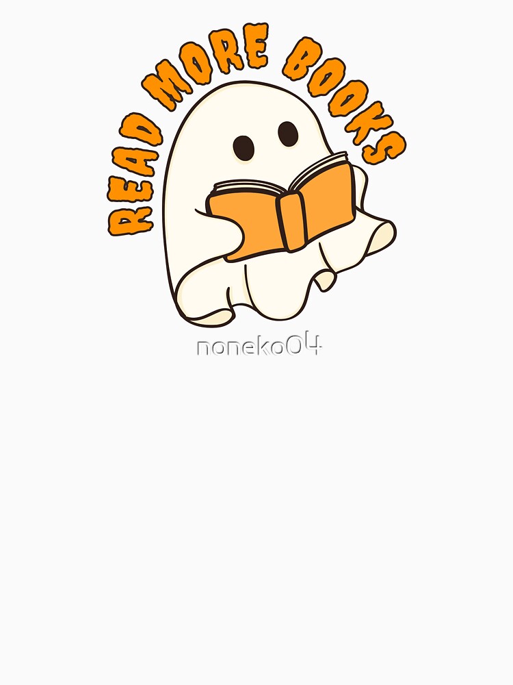 Read more books cute spooky bookish ghost halloween by noneko04
