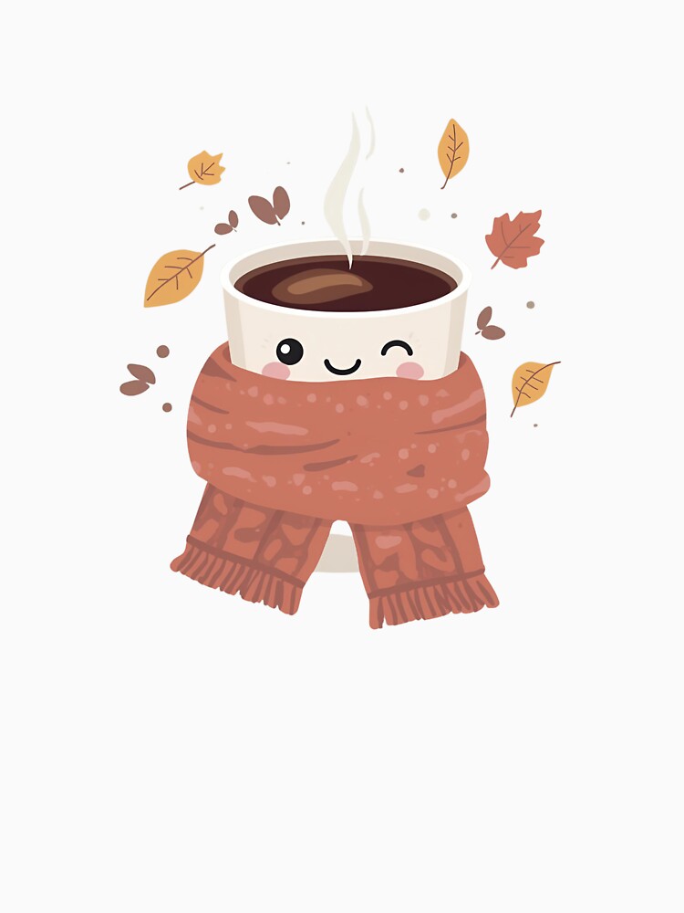 Cozy Autumn Coffee – Cute Kawaii Fall Design by Activity01