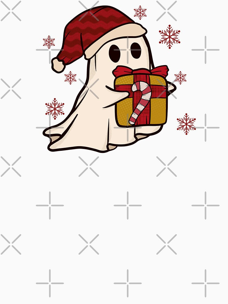 Cute 70s Retro Christmas Ghost by HappyLifeCreate