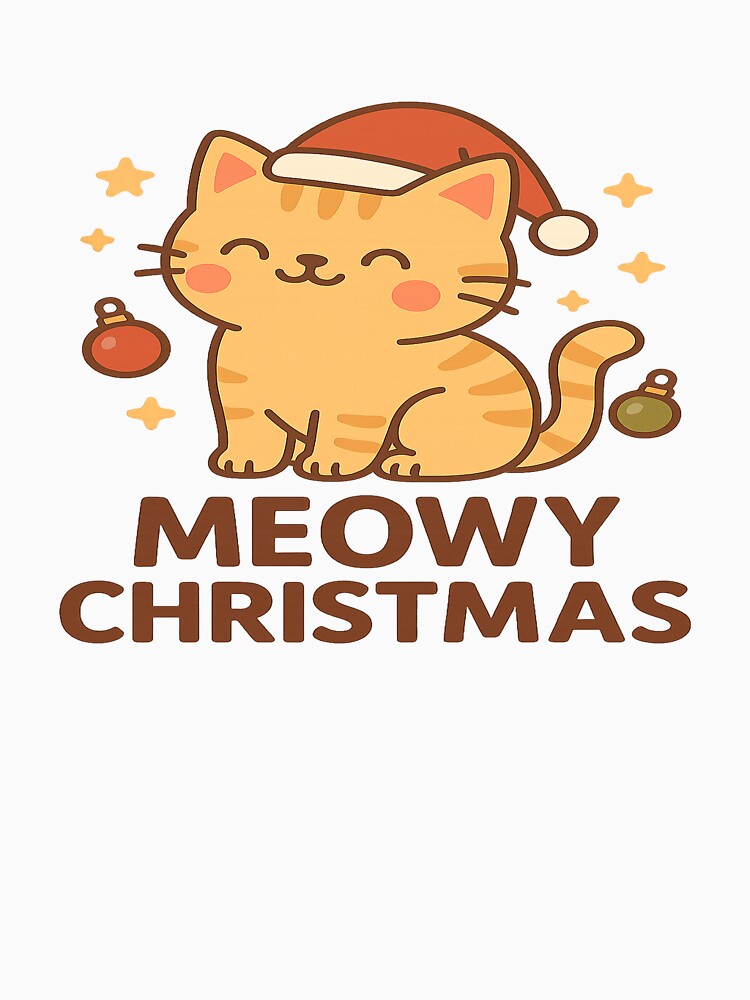 Jolliest Cat of All – Cute Kawaii Christmas Cat Design by StyleLap
