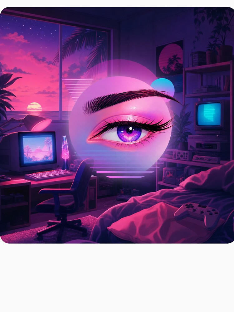 Vaporwave Winking Eye by vapormoon