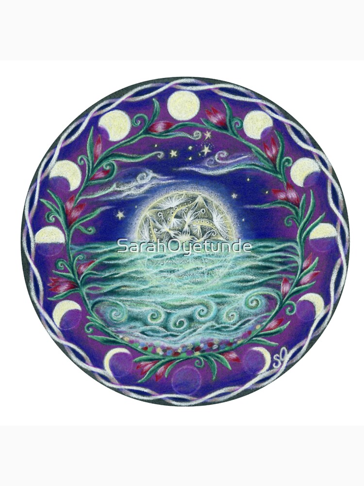 13th Moon Rising - moonlit seascape by SarahOyetunde