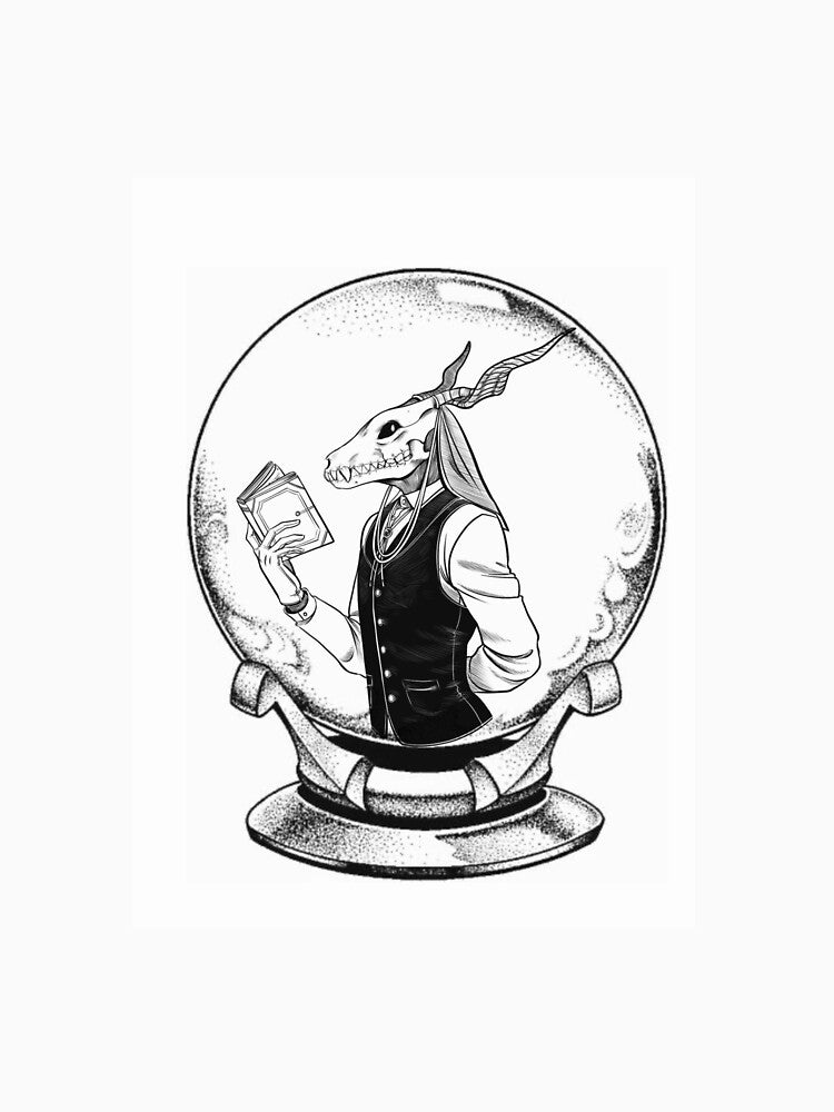 Crystal ball skull by Lifeispeachy9