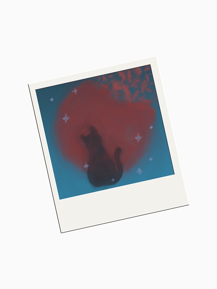 Black Cat Red Moon Dreams by CrankyAndJaded