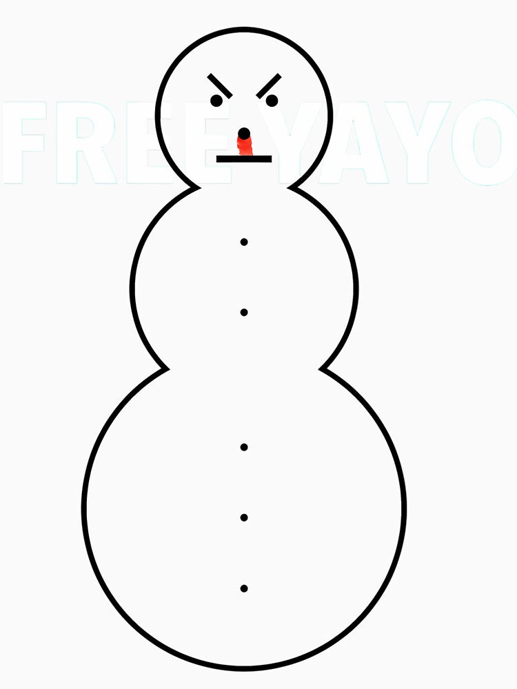 Cool Funny Christmas Logo Snowman by Shop-Art-bigfo