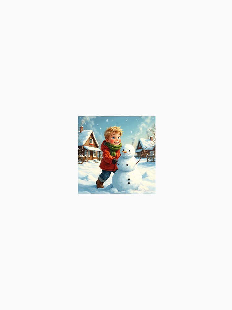 Boy vs Snowman by olamanola