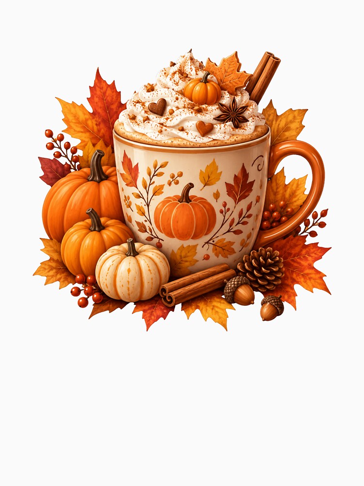 Cozy Pumpkin Spice Latte Autumn Dream by MySthore