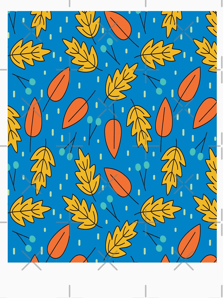 colourful leaves autumn pattern - seamless colorful leaves autumn pattern by FirstTouch
