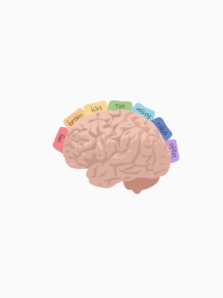 overthinking brain by yevaladygina