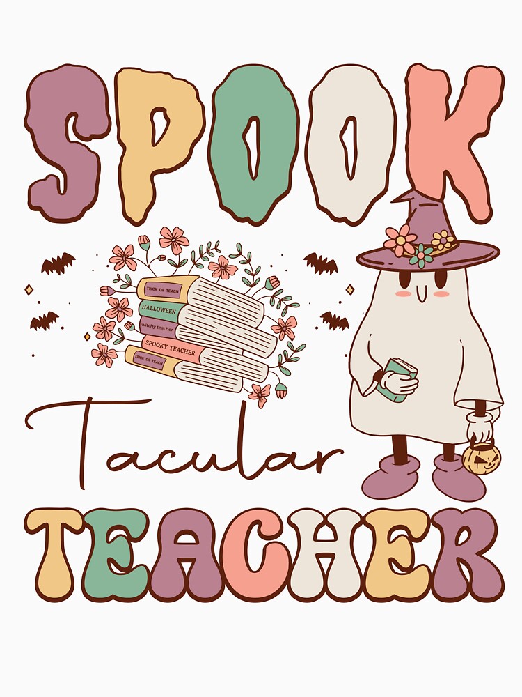 Halloween Spooky Teacher Shirt by DGMoodDesign