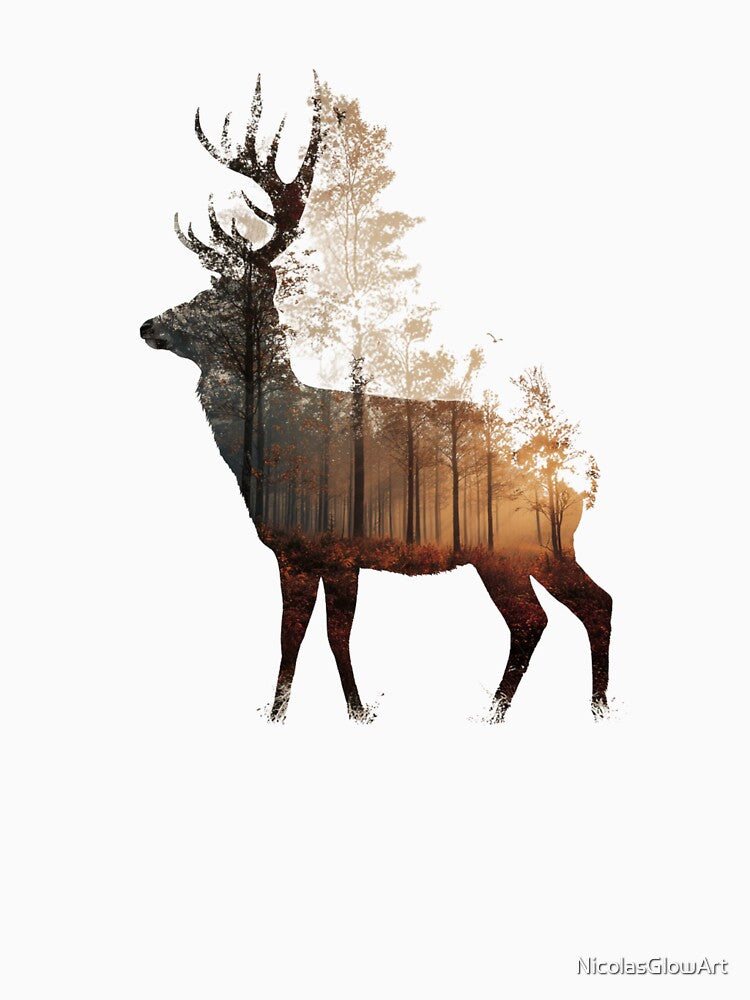 Autumn Deer | Sticker by NicolasGlowArt