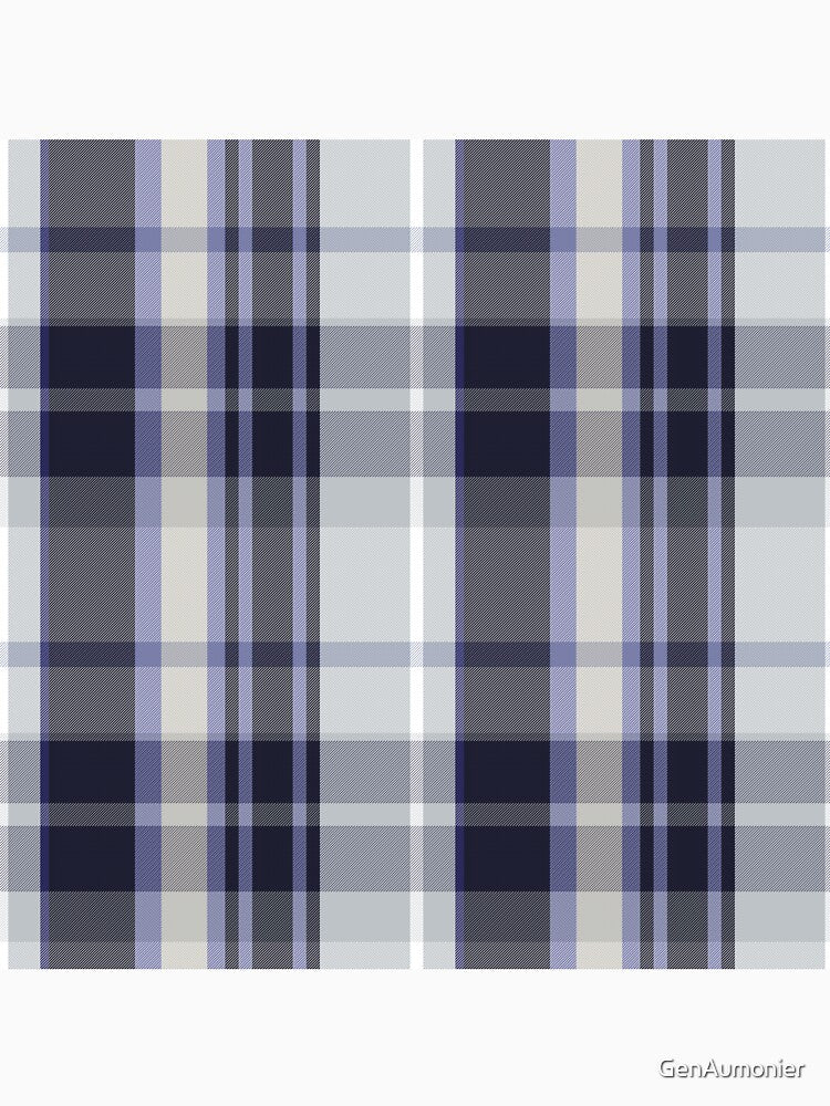 Winter Aesthetic Conall 1 Hand Drawn Textured Plaid Pattern by GenAumonier