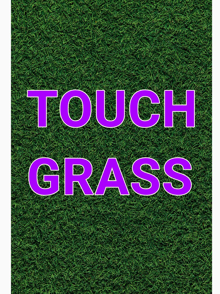 TOUCH GRASS. Step away from the keyboard & go outside. by DollSnatcher