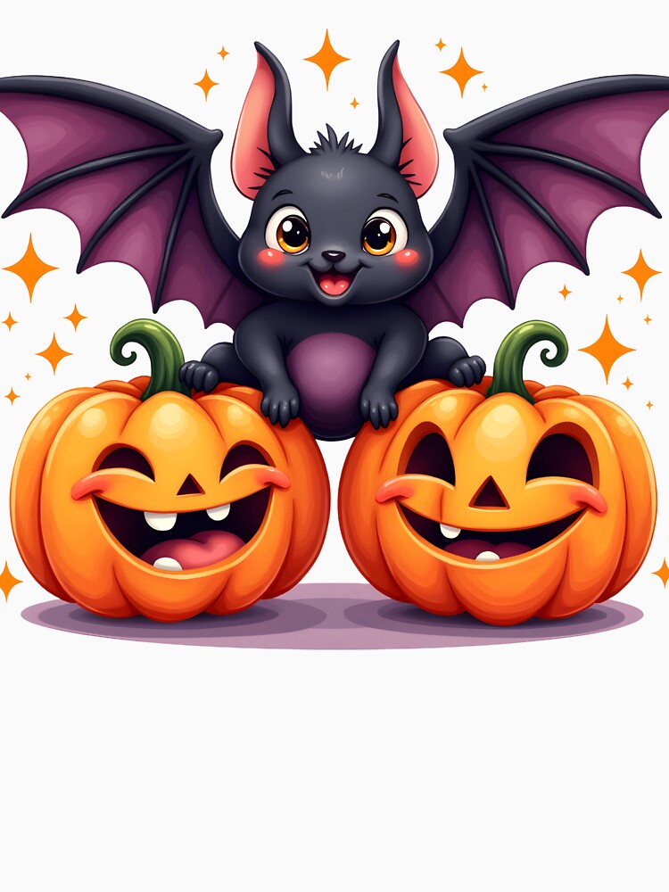 Retro Cartoon Halloween Funny Bat by FunCartoonSpot