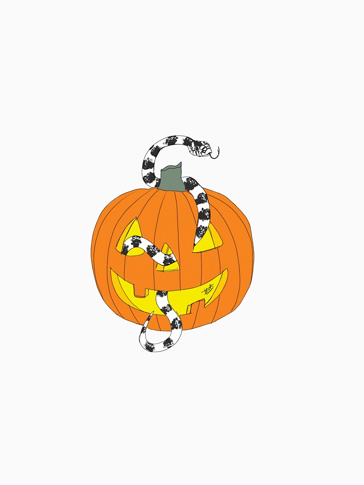 Jack o' lantern snake by manylildesigns