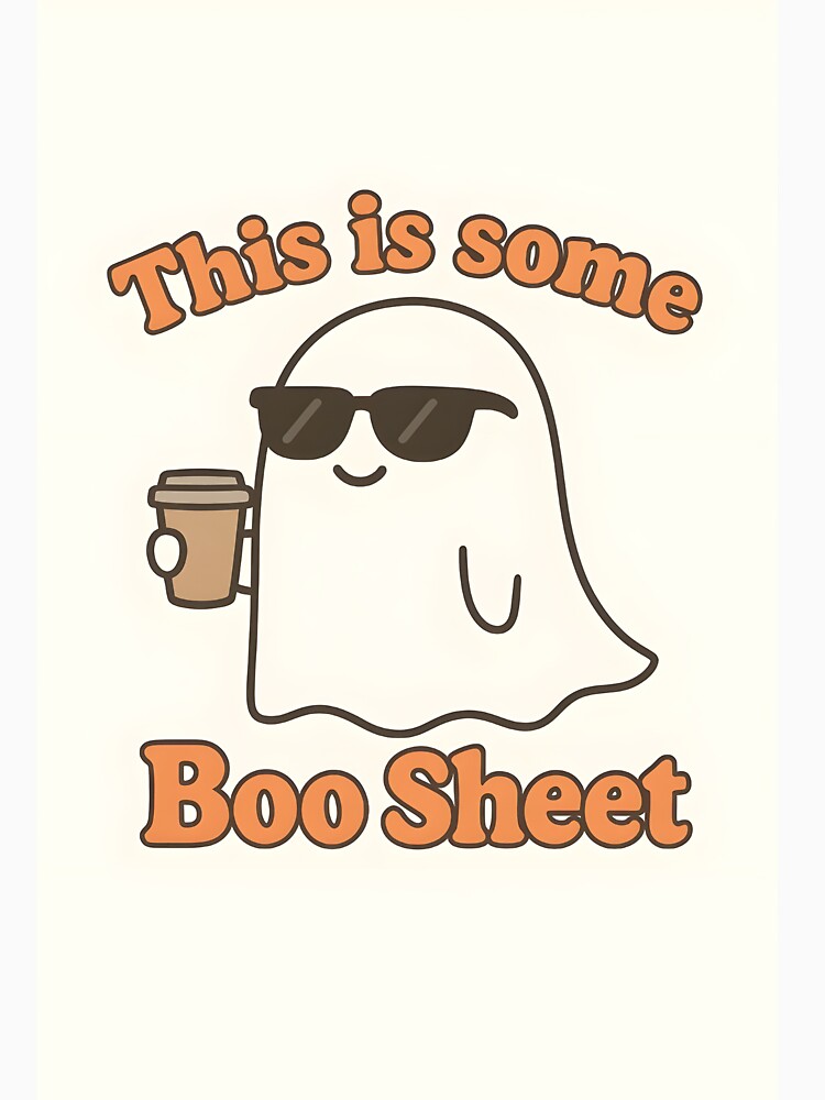 Cute Spooky Ghost with Coffee by Proapoptotico